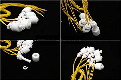 Liyafy 5 Pcs Right Angle White Plastic PP Float Switch Fish Tank Liquid Water Level Control Sensor XSL-3508-P - LeoForward Australia