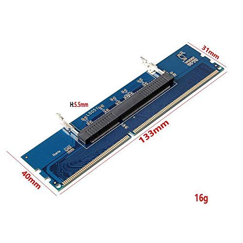  [AUSTRALIA] - 2X DDR3 204Pin to 240Pin Lod DDR3 Laptop SO DIMM to Desktop DIMM Memory RAM Adapter 2X