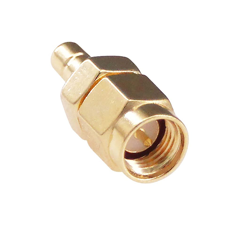  [AUSTRALIA] - RFaha 5pcs SMA Male to SMB Male RF Coax Adapter SMA to SMB Coaxial Connector Adapter(F24-5)