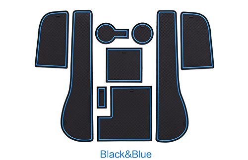  [AUSTRALIA] - SMABEE Gate Slot pad for Volkswagen Golf 7 GTI R MK VII 2013-2019 Interior Accessories Door Groove Mat 9pcs（Blue） blue