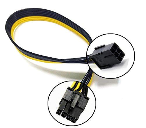 PCIe 6-Pin Female to 8-Pin Male PCIe Express Adapter Power Converter Cable for Video Card 20 inches TeamProfitcom - LeoForward Australia