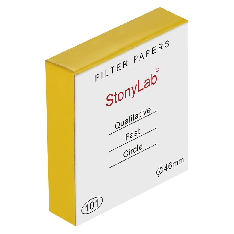  [AUSTRALIA] - stonylab Qualitative Filter Paper, 46 mm Diameter Fast Speed Cellulose Filter Paper Circles, 25 Microns Particle Retention, 100 Packs