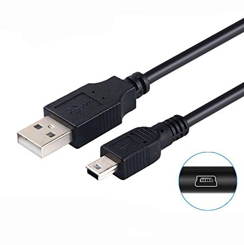  [AUSTRALIA] - USB Charger Data Cable Cord Lead Compatible for Coby MP3 MP-610 MP-620 MP-705 MP-707 MP-715 (5ft Black)