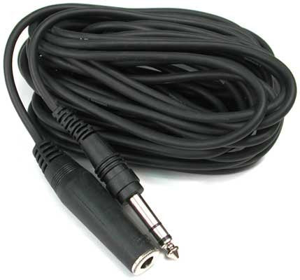  [AUSTRALIA] - Hosa HPE-325 1/4" TRS to 1/4" TRS Headphone Extension Cable, 25 feet 25 ft.