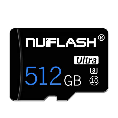  [AUSTRALIA] - Micro SD Card 512GB TF Card 512GB Class 10 High Speed SD Memory Card with Adapter for Camera,Phone,Computer,Tachograph,Tablet,Drone XK-512GB