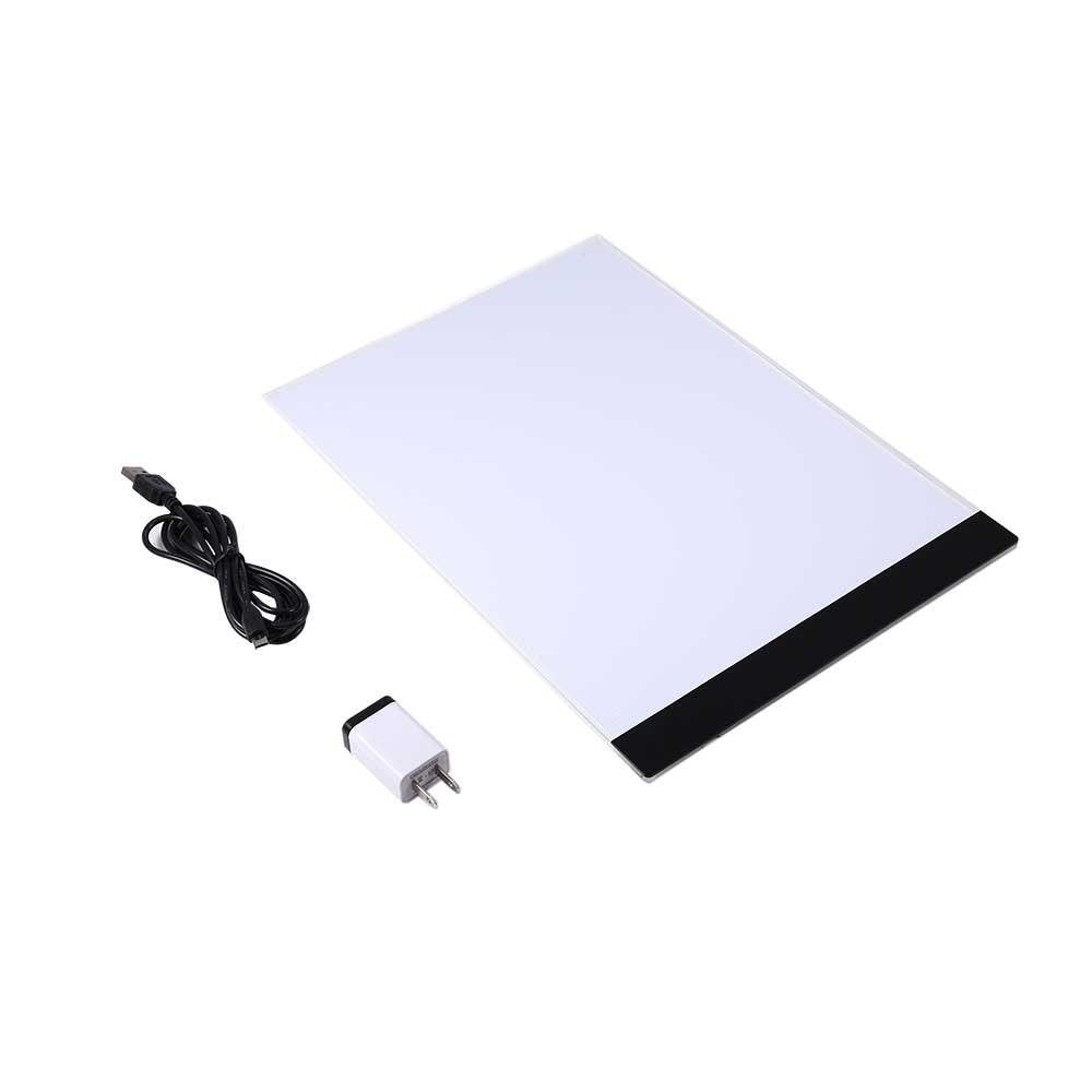  [AUSTRALIA] - AYNEFY Trace Light Pad, Ultra-Thin A4 Portable Led Light Box Tracer USB Power Cable Artcraft Stencil Table Board for Kids Artists Drawing Sketching