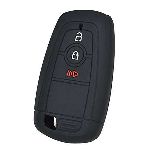  [AUSTRALIA] - Silicone Car Key Cover Remote Fob Case For Ford F-150 F-250 F-350 Ecosport Edge Explorer Fusion S-MAX Mustang 2017 2018 Shell Jacket Protector 3 Buttons