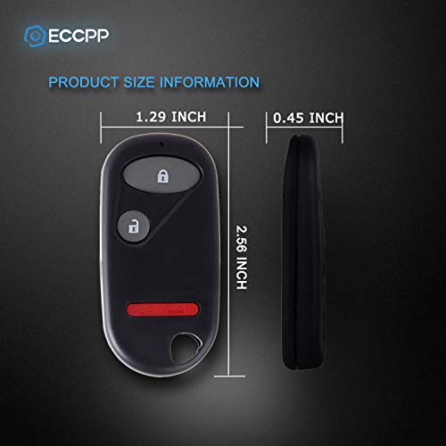  [AUSTRALIA] - ECCPP Replacement fit for 3 Buttons Keyless Entry Remote Key Fob 02-10 Honda OUCG8D-344H-A (Pack of 1) X 1pc