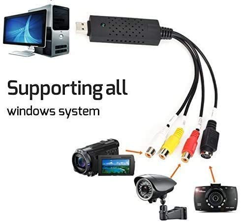  [AUSTRALIA] - DIGITNOW USB Audio Video Capture Card, Video Grabber VHS VCR TV to DVD Converter Adapter for Windows PC