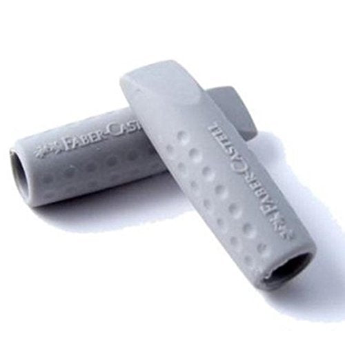 Faber-Castell Grip 2001 Eraser Cap 2 Pack - Grey (Pack of 5) - LeoForward Australia