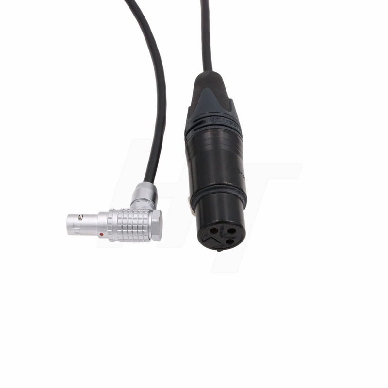  [AUSTRALIA] - HangTon Mic Audio Cable XLR 3 Pin to Right Angle 6 Pin for ARRI Alexa Mini LF Camera R-XLR