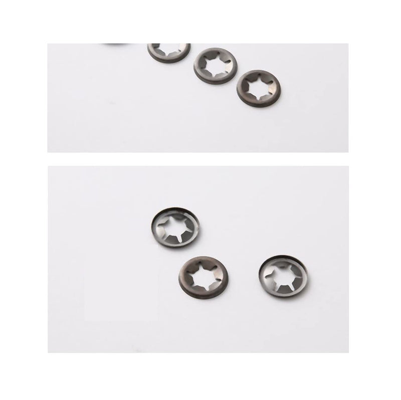  [AUSTRALIA] - cSeao 150pcs 304 Stainless Steel Starlock Internal Tooth Push On Locking Washers Assortment Kit, M3/ M4/ M5/ M6/ M8/ M10/ M12