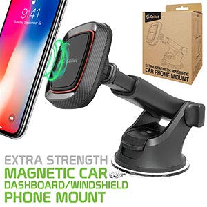  [AUSTRALIA] - Cellet Magnetic Car Phone Mount, Universal Dashboard & Windshield, Super Strong Suction Cup Car Phone Holder Adjustable Telescopic Long-Arm Compatible with iPhone Samsung Galaxy Google Pixel Moto