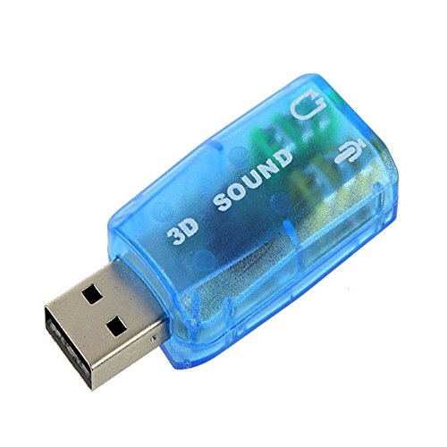  [AUSTRALIA] - VizGiz 3 Pack USB Sound Card Adapter 5.1 Channel 3D External USB to 3.5MM 1/8 Audio Jack Stereo Headset Mic Microphone Headphone Earphone Plug and Play for Raspberry Pi Windows Mac Linux PC Computer