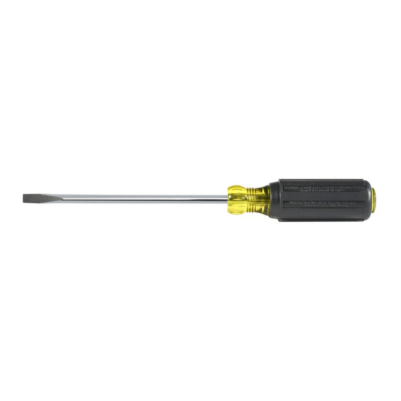  [AUSTRALIA] - Klein Tools 605-6 1/4-Inch Cabinet Tip Screwdriver, Heavy Duty, 6-Inch 1/4 inch Cabinet-Tip, 6 inch Shank