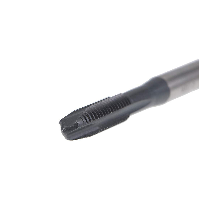  [AUSTRALIA] - uxcell M6 x 1.0 Spiral Point Threading Tap, H2 Tolerance High Speed Steel TICN Coated, Round Shank with Square End, 2pcs