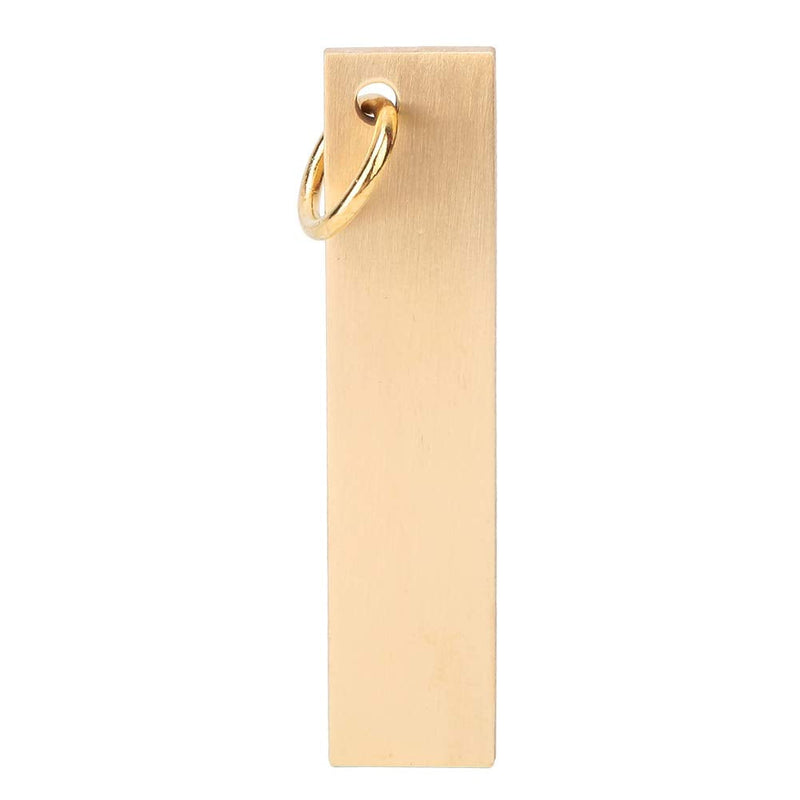  [AUSTRALIA] - Pssopp Mini Brass Ruler 6 cm Length 3mm Thickness Small Copper Feet Measuring Tool Brass Ruler Key Ornaments Pendants