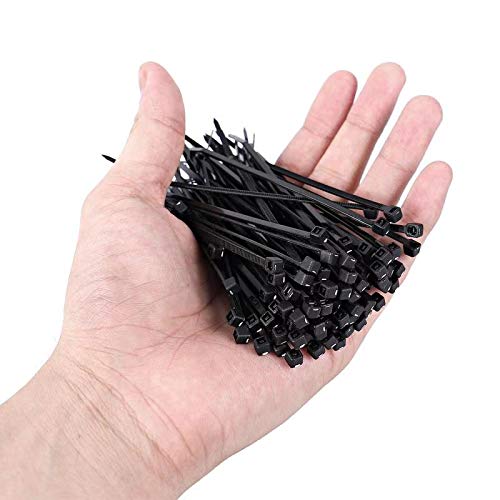  [AUSTRALIA] - zip ties 4 inch, heavy duty cable nylone cable ties (Bulk Pack of 1000 Black)