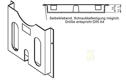  [AUSTRALIA] - Plastic circuit diagram pocket A4 light gray can be fixed with self-adhesive