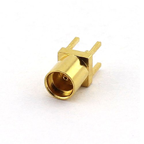  [AUSTRALIA] - DGZZI 5-Pack MMCX Female RF Coaxial Adapter 4 Pins Square Stand Straight Connector PCB Panel Mount Plug Jack Connector