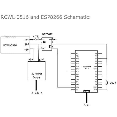 Rasbee RCWL-0516 Motion Detection Sensor, Microwave Radar Sensor Switch Module Detection Distance 5-7m for Arduino RCWL0516 HC-SR501 - LeoForward Australia