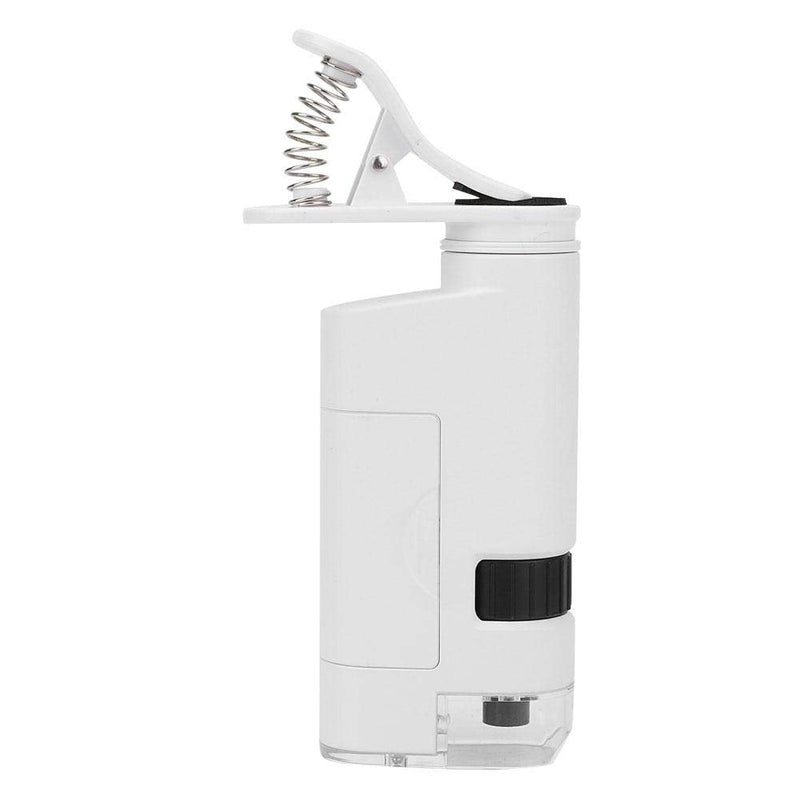  [AUSTRALIA] - 80-120X Clip-On LED Cell Phone Microscope Mini Smart Phone Lens Microscope Magnifier Universal Lens with LED/UV Lights