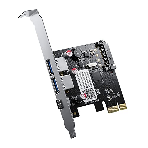  [AUSTRALIA] - ORICO 3 Port USB 3.0 x2 and Type-C PCI-E Expansion Card PCI Express x1 PNU-2A1C USB CARD USB 3.0 x 2 + TYPE-C