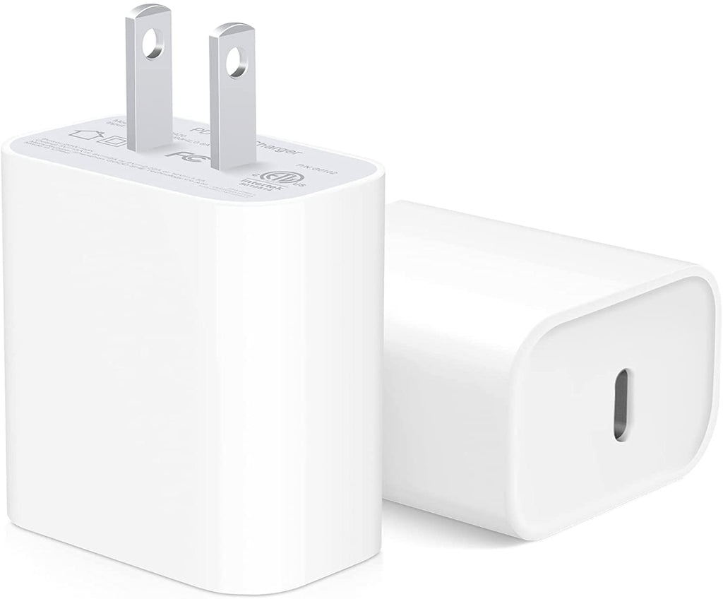  [AUSTRALIA] - 【Apple MFi Certified】iPhone Fast Charger Block [2 Pack] USB C Wall Charger PD Adapter for iPhone 14/14 Pro/14 Pro Max/14 Plus/13/12/11/Xs Max/XR/X/SE, iPad Pro/Mini, Samsung Galaxy, Google Pixel 7/6/5 2Pack