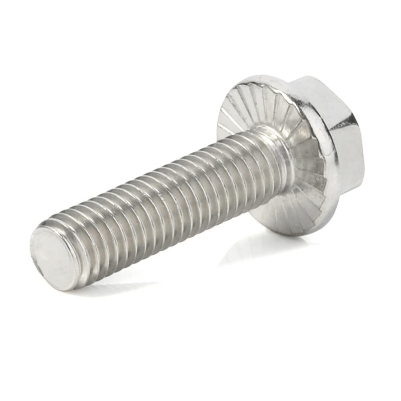  [AUSTRALIA] - M8-1.25 x 30mm Flanged Hex Head Bolts Flange Hexagon Screws, Stainless Steel 18-8 (304), Plain Finish, DIN 6921, 15 PCS M8 x 30mm (15 PCS)