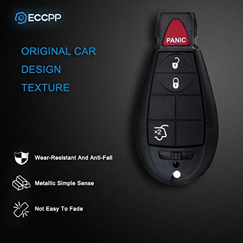  [AUSTRALIA] - ECCPP Replacement fit for Uncut 433MHz Keyless Entry Remote Key Fob Chrysler Dodge 2010 jeep grand cherokee key fob Jeep M3N5WY783X (Pack of 1)