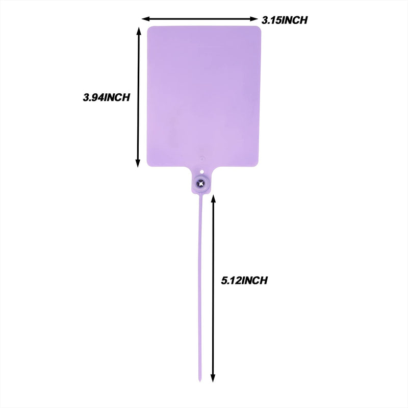 [AUSTRALIA] - Mini Skater 10Pcs Large Plastic Label Tags Self Locking Nylon Writable Marker Ties Pull-Tight Security Seals Luggage Identification Tags Cable Cord Organizing Consignment Tags,(Purple)