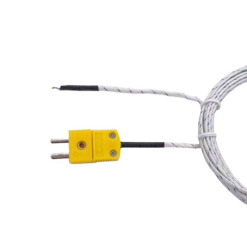  [AUSTRALIA] - Twidec/2Pcs 3M K-Type Mini-Connector Sensor Probe for Thermocouple Thermometer&Meter ，Temperature Range: -50~400 °C（-58~752℉） TP-W-2PCS