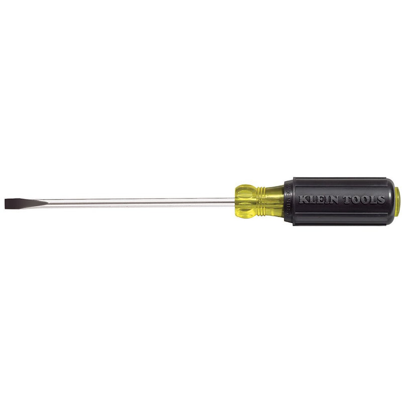  [AUSTRALIA] - Klein Tools 605-6 1/4-Inch Cabinet Tip Screwdriver, Heavy Duty, 6-Inch 1/4 inch Cabinet-Tip, 6 inch Shank