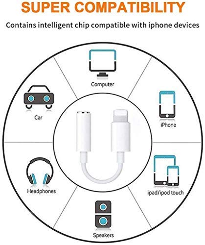  [AUSTRALIA] - [Apple MFi Certified] 3 Pack Lightning to 3.5 mm Headphone Jack Adapter, iPhone to 3.5mm Audio Aux Jack Adapter Dongle Cable Converter Headphone Adapter for iPhone 13 13 Pro 12 11 XR XS X 8 7 iPad