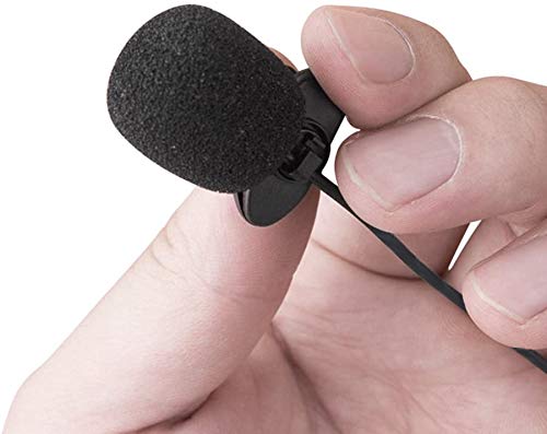  [AUSTRALIA] - Mini lavalier Lapel Tie Clip-on 3.5mm Jack Condenser Collar Microphone for Belt Pack Mic System,Voice Amplifier,Teachers, Speakers,Coaches,Presentations,Tour Guides