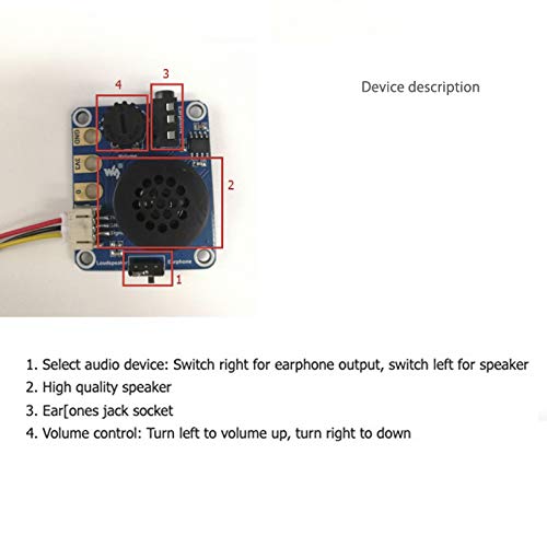  [AUSTRALIA] - Stemedu Speaker Expansion Module for Micro:bit microbit, as a Music Player, Sound Volume Adjustment,for Arduino 3.3V 5V(Pack of 2sets)