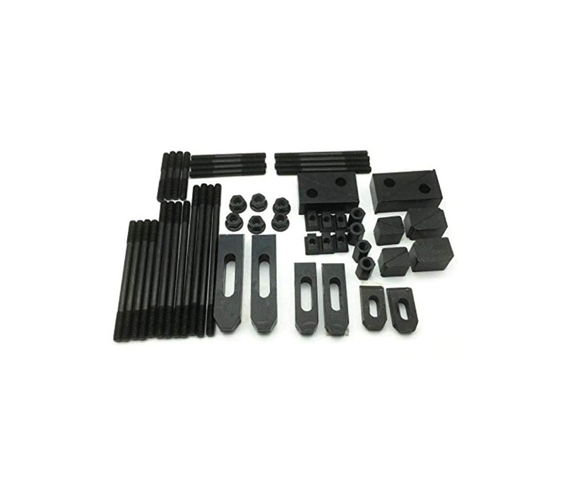  [AUSTRALIA] - HHIP 3900-2110 58 Piece 3/8" T-Slot Clamping Kit with 5/16-18 Stud and 3/8" T-Nut