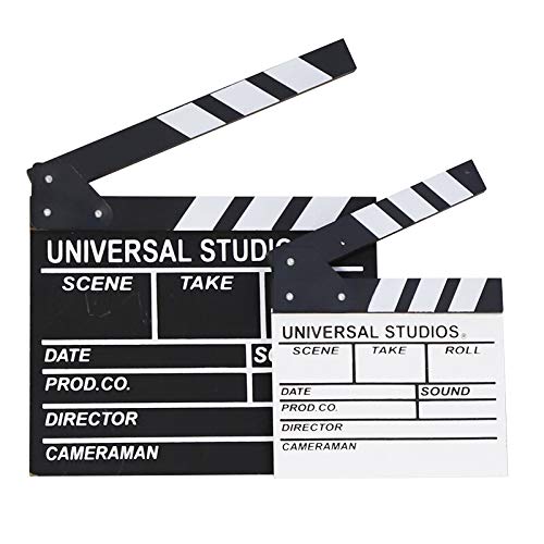  [AUSTRALIA] - Bamboo's Grocery Director's Film Board, Movie Slateboard Clapper, 11.8 x 10.6 Inches, Black