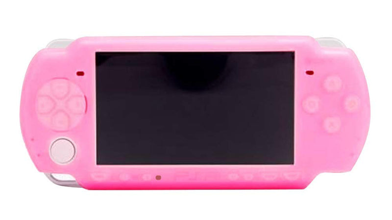  [AUSTRALIA] - Silicone Rubber Case Protective Soft Gel Cover Skin Shell for PSP2000 PSP 2000 3000 PSP3000 (Pink) Pink