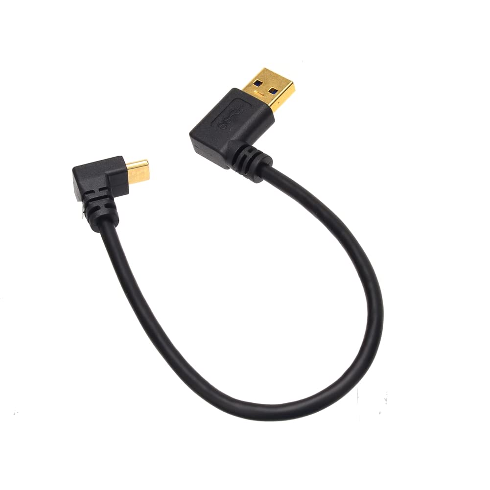  [AUSTRALIA] - USB C Extension Cable, USB to USB C Right Angle Extender Cord, 90 Degree USB Male to USB Type-C Male Short Adapter Cable for Cell Phones, Laptops, Tablets, Computers (USB to USB C Cable (Left Down)) USB A to USB C Cable (Right and Down)