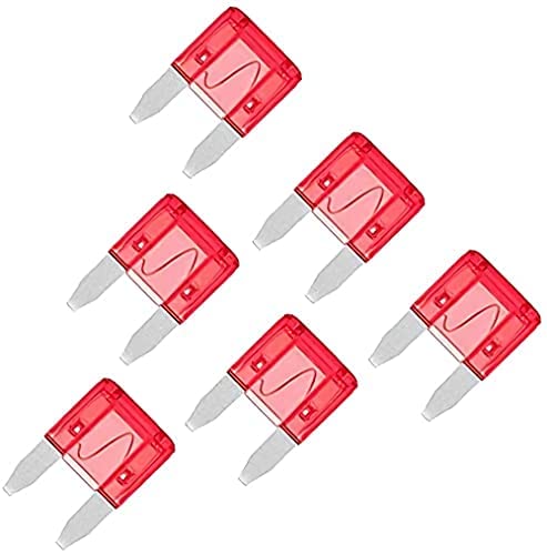  [AUSTRALIA] - 100 Pack Auto Fuses 30 AMP APM/ATM 32V Mini Blade Style Fuses 30A Short Circuit Protection Car Fuse (Red) 10 AMP