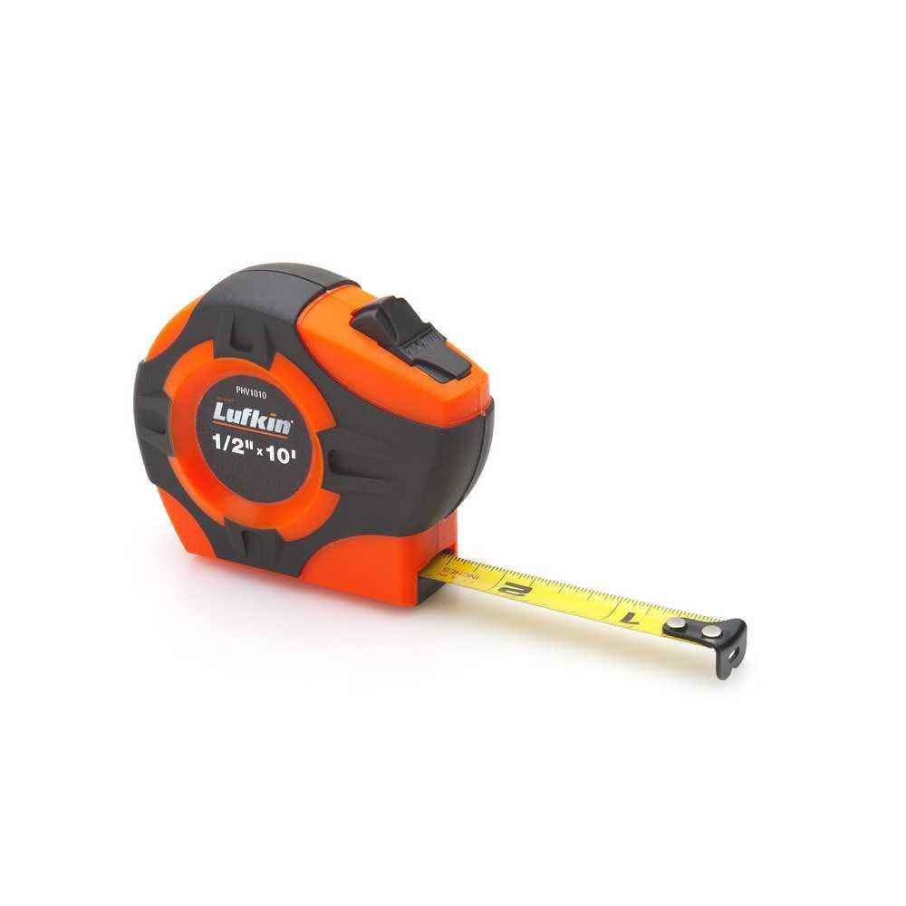  [AUSTRALIA] - Crescent Lufkin 1" x 25' P1000 Series Hi-Viz® Orange Engineer's Yellow Clad A4 Blade Power Return Tape Measure - PHV1425DN