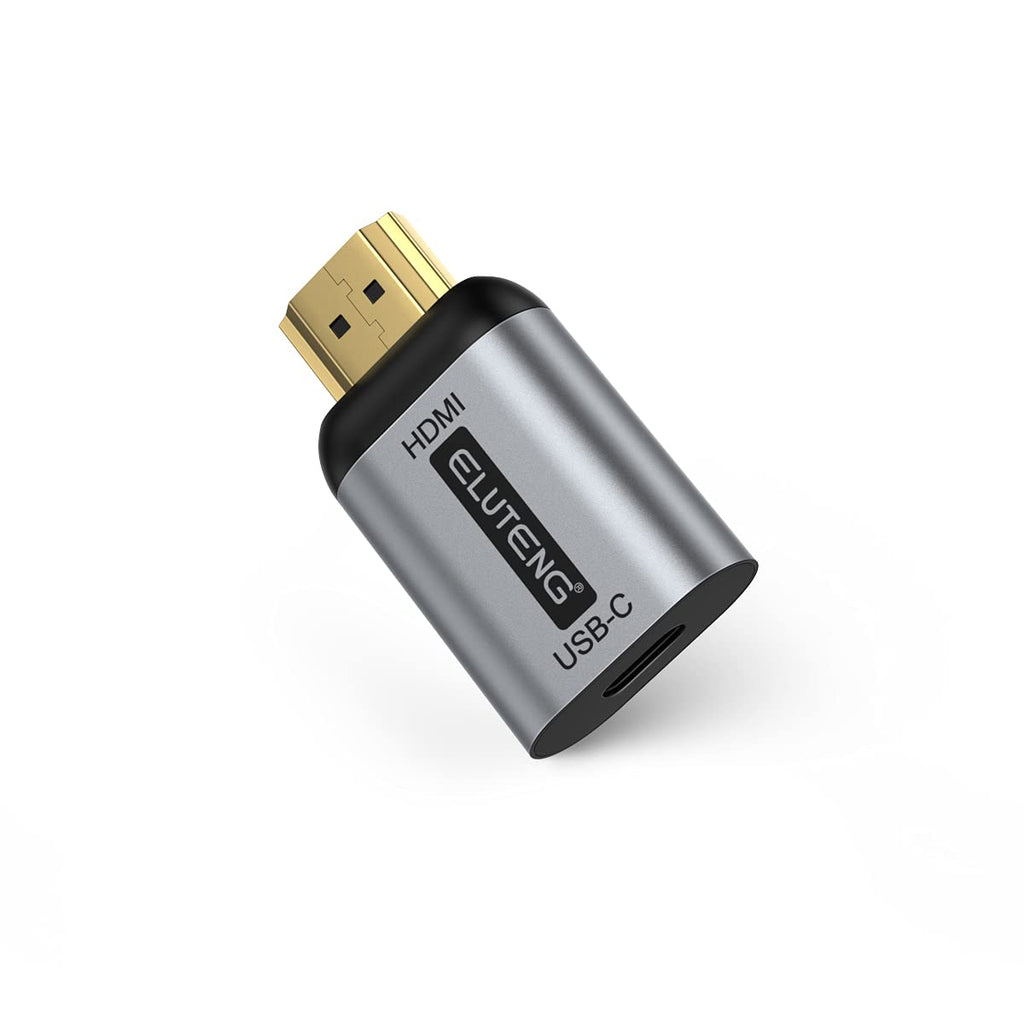  [AUSTRALIA] - ELUTENG USB C Female to HDMI Male Adapter 4K 60HZ Type C to HDMI Converter 10Gbp/s Speed Thunderbolt 3 to HDMI Connector for PC, Mobile Phone and Tablet (Not Support HDMI Input to USB C Output)