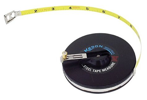  [AUSTRALIA] - Keson ST10018 Closed-Metal Housing Steel Tape Measures (Graduations: ft., in. 1/8), 100-Foot ft, in, 1/8