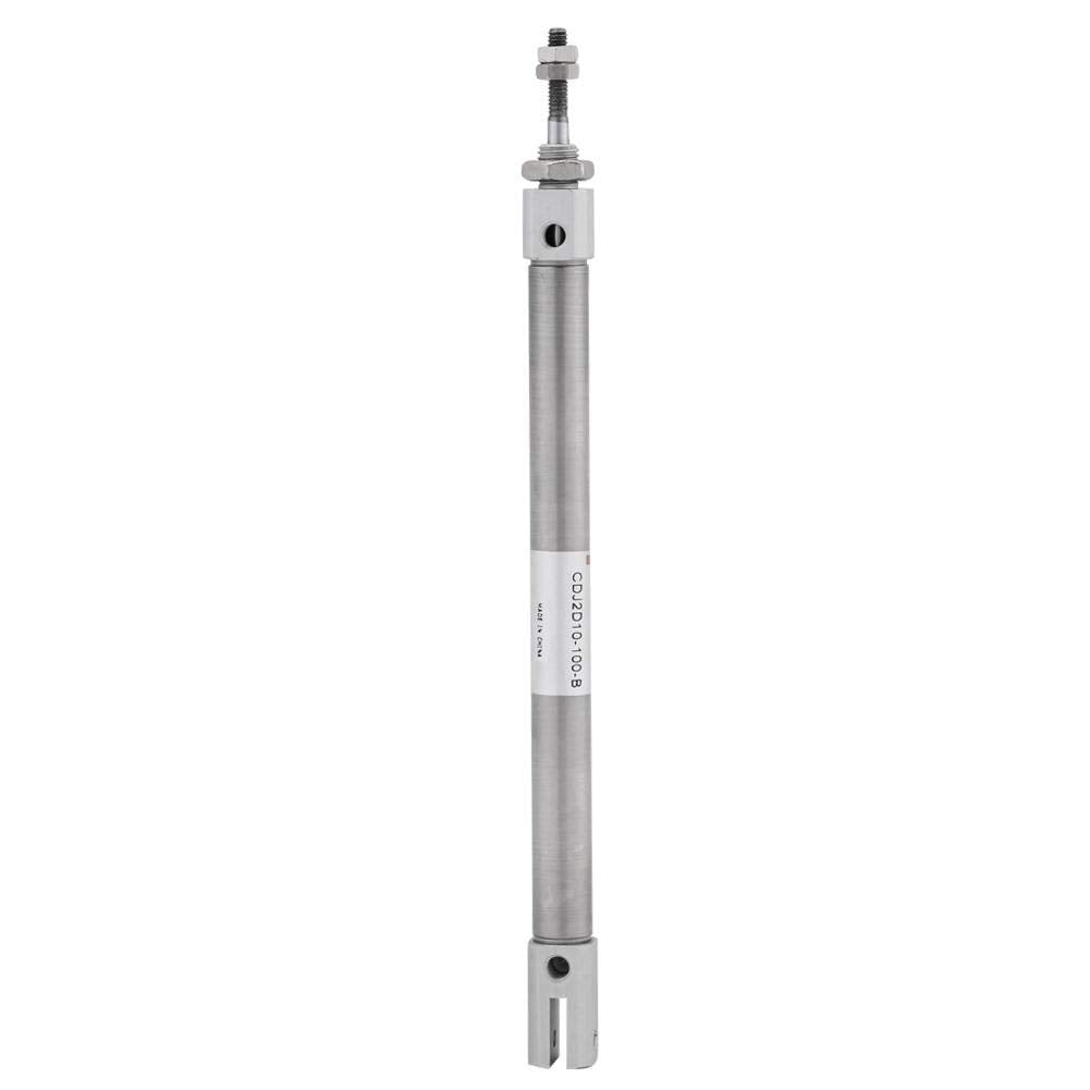  [AUSTRALIA] - CDJ2D10-100-B Pneumatic Mini Slim Air Cylinder 10mm Diameter 100mm Stroke Double-Acting Stainless Steel