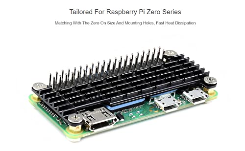  [AUSTRALIA] - waveshare Aluminum Heatsink for Raspberry Pi Zero 2 W/Pi Zero 2 WH/Pi Zero W/Pi Zero WH, Corrosion/Oxidation Resisting, Better Heat Dissipation