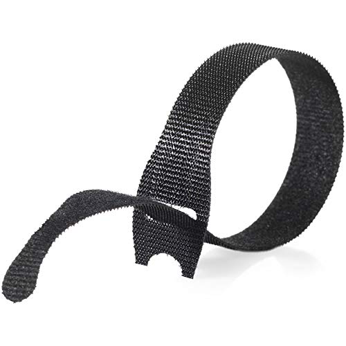 VELCRO Brand ONE WRAP Thin Ties | Strong & Reusable | Perfect for Fastening Wires & Organizing Cords | Black & Gray, 8 x 1/2-Inch | 25 Black + 25 Gray Ties Black/Gray 8 x 1/2In - 50 Ties - LeoForward Australia