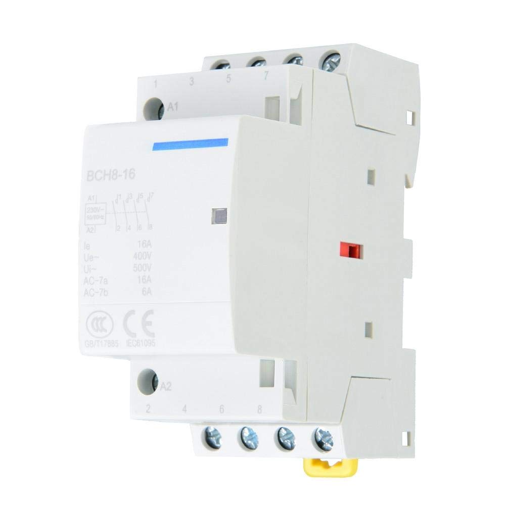  [AUSTRALIA] - 16A AC Contactor Household 4P 4NO 220V 230V AC DIN Rail Mounting