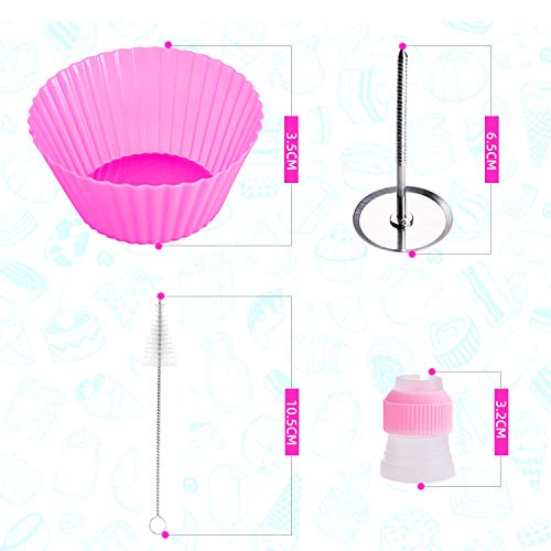  [AUSTRALIA] - Cake Decorating Kits Tools Supplies 69 Pcs Piping Bags & Tips Set 48 Numbered Icing Tips, Pattern Chart & EBook, 3 Pastry Bags, 2 Flower Nails, 3 Couplers Baking Frosting Tools for Cupcakes Cookies