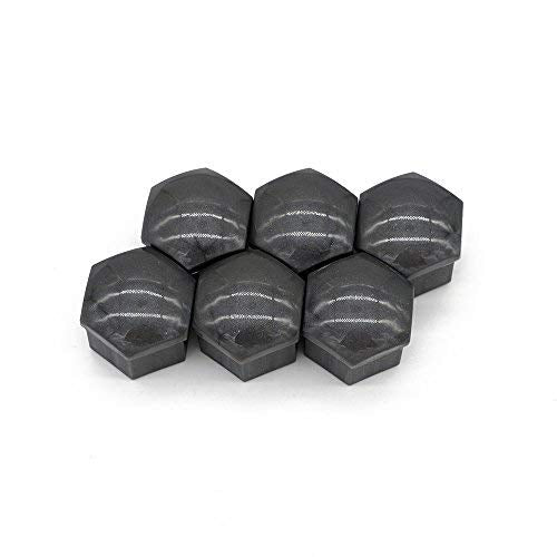  [AUSTRALIA] - Waylin 20 Pcs New Universal 17mm Wheel Lug Nut Bolt Cover Caps +Removal Tools (Gray)